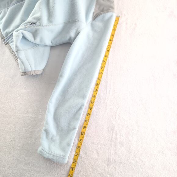 Eddie Bauer Polartec Full Zip Fleece Jacket Women's Large Baby Blue - Picture 10 of 11